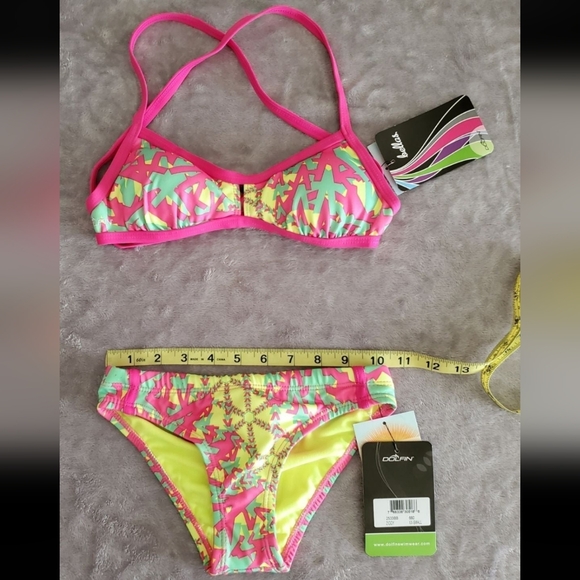 Pink and Yellow Dolfin Bikini - Picture 8 of 9